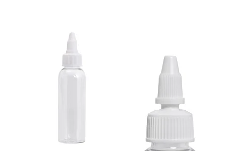 Flašica PET 60mL providna sa belim twist up zatvaračem "unicorn" za elektronske cigarete - 50 kom-2