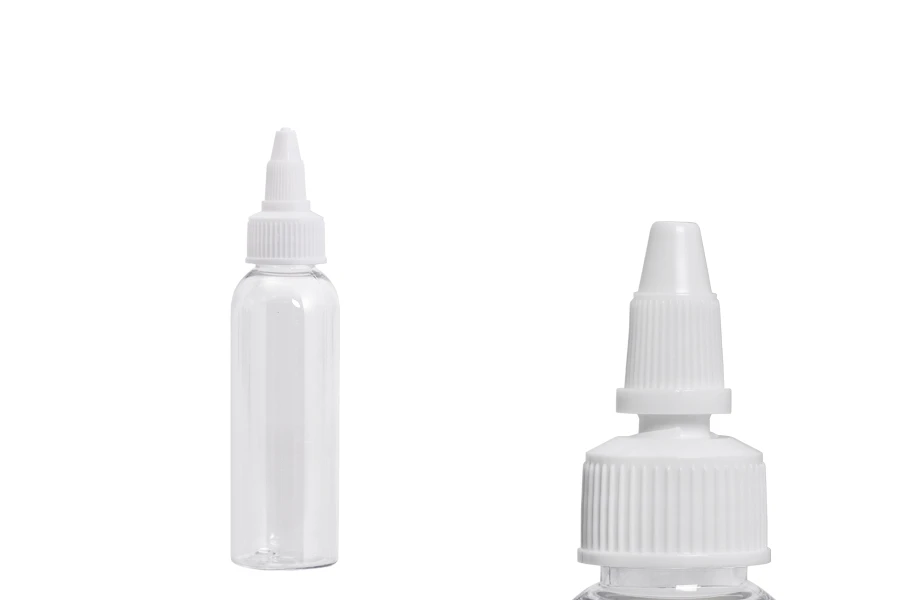 Flašica PET 60mL providna sa belim twist up zatvaračem "unicorn" za elektronske cigarete - 50 kom Flašica PET 60mL providna sa belim twist up zatvaračem "unicorn" za elektronske cigarete - 50 kom