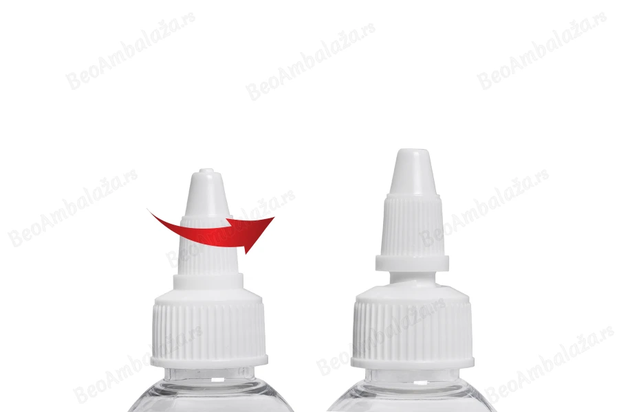Flašica PET 60mL providna sa belim twist up zatvaračem "unicorn" za elektronske cigarete - 50 kom-dimenzije_slike