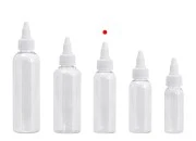 Flašica PET 60mL providna sa belim twist up zatvaračem "unicorn" za elektronske cigarete - 50 kom Flašica PET 60mL providna sa belim twist up zatvaračem "unicorn" za elektronske cigarete - 50 kom