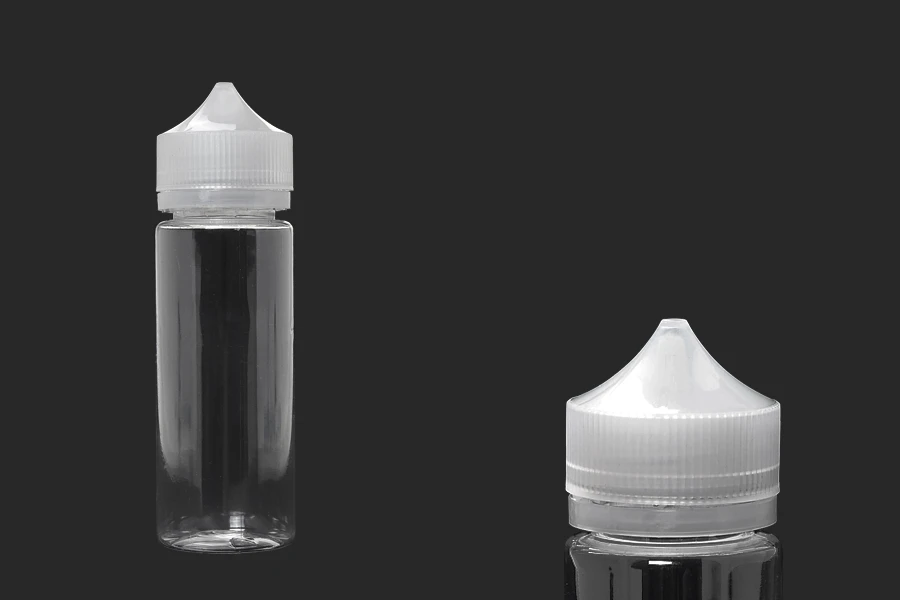 PET flašica 120mL sa plastičnom kapaljkom i providnim zatvaračem za dopunu za električnu cigaretu - 50 kom PET flašica 120mL sa plastičnom kapaljkom i providnim zatvaračem za dopunu za električnu cigaretu - 50 kom