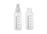 Plastična flašica 100mL za kreme sa mernim oznakama, pumpicom i zatvaračem - 24 kom Plastična flašica 100mL za kreme sa mernim oznakama, pumpicom i zatvaračem - 24 kom