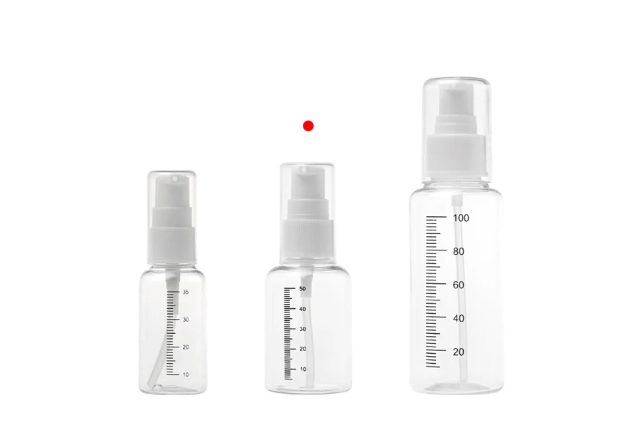 Plastična flašica 50mL za kreme sa mernim oznakama, pumpicom i zatvaračem - 24 kom Plastična flašica 50mL za kreme sa mernim oznakama, pumpicom i zatvaračem - 24 kom-grupa_slika