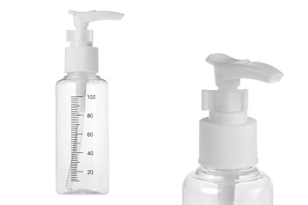 Plastične flašice 100mL sa mernim oznakama i pumpicom - 24 kom-1