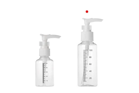 Plastične flašice 100mL sa mernim oznakama i pumpicom - 24 kom-6