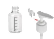Plastična flašica 50mL sa mernim oznakama, za šampon - 24 kom Plastična flašica 50mL sa mernim oznakama, za šampon - 24 kom