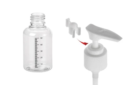 Plastična flašica 50mL sa mernim oznakama, za šampon - 24 kom-3