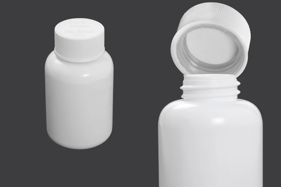 Plastična bočica 100mL za farmaceutske preparate sa sigurnosnim zatvaračem - 12 kom Plastična bočica 100mL za farmaceutske preparate sa sigurnosnim zatvaračem - 12 kom