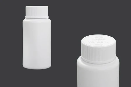 Plastična bela bočica 80mL za farmaceutske preparate - 12 kom-1
