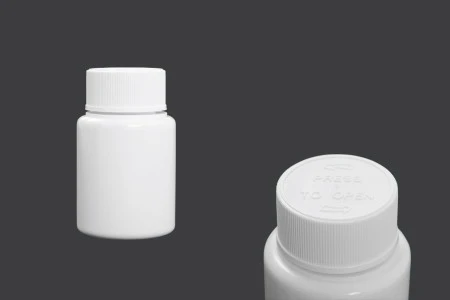 Plastična bela bočica 50mL za farmaceutske preparate - 12 kom-1
