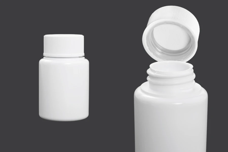 Plastična bela bočica 50mL za farmaceutske preparate - 12 kom Plastična bela bočica 50mL za farmaceutske preparate - 12 kom