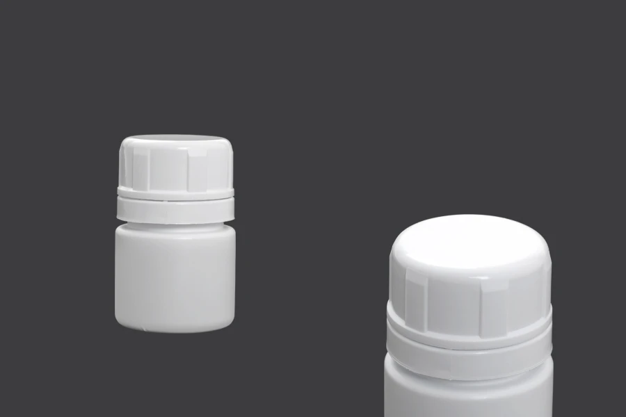 Plastična bela bočica 30mL za farmaceutske preparate - 12 kom Plastična bela bočica 30mL za farmaceutske preparate - 12 kom