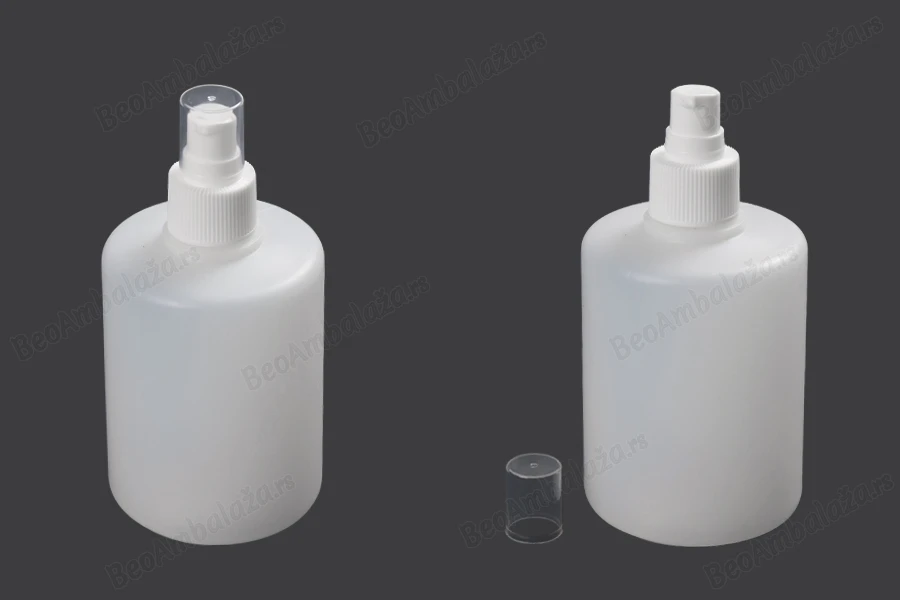 Plastična flaša 300 ml sa pumpicom 24/410 i zatvaračem za sredstva za dezinfekciju ruku i čišćenje-dimenzije_slike
