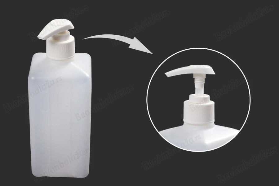 Plastična bela boca 500mL sa belom pumpicom 28/410 - 12 kom-slika_proizvoda