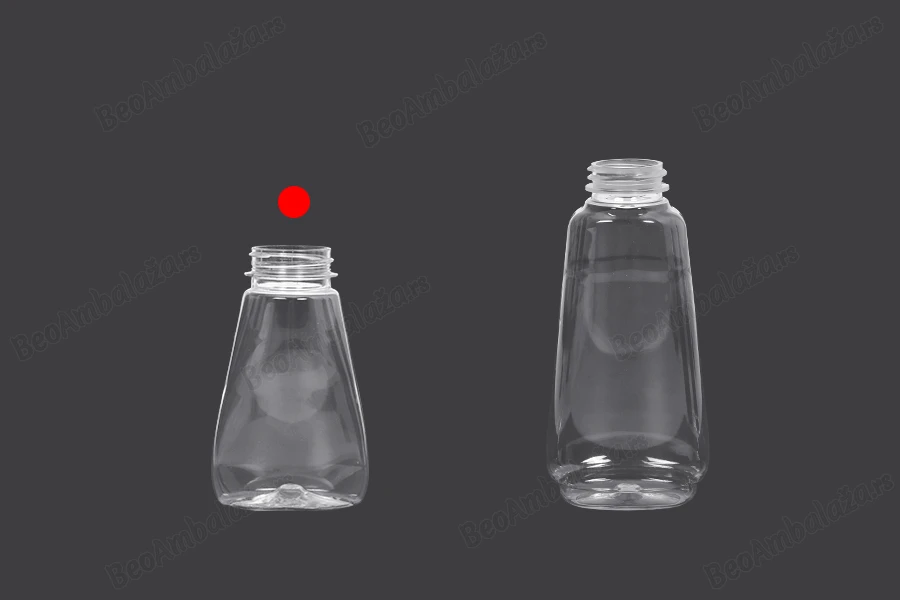 Plastična providna flaša 175 ml za kečap, senf, med - 10 kom-grupa_slika