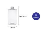 Providna cilindrična plastična flaša 500mL (28/410) - 10 kom Providna cilindrična plastična flaša 500mL (28/410) - 10 kom