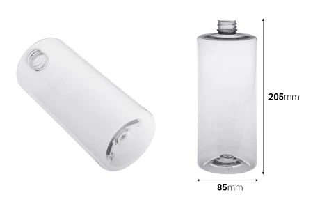 Okrugla plastična PET providna flaša 1000mL (28/410) - 11 kom-2