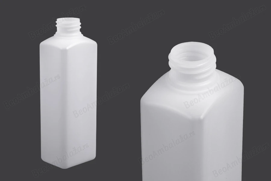 Plastična poluprovidna četvrtasta flaša 300 mL, 28/410-slika_proizvoda