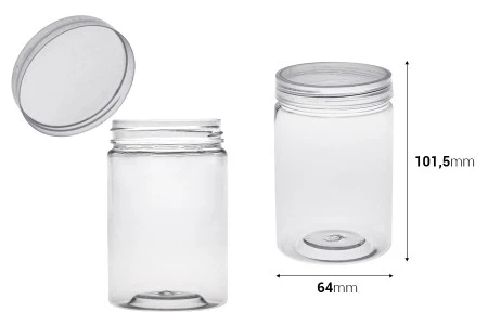 Plastična providna PET kutijica 250mL 64x101,5 mm sa zatvaračem - 12 kom-2