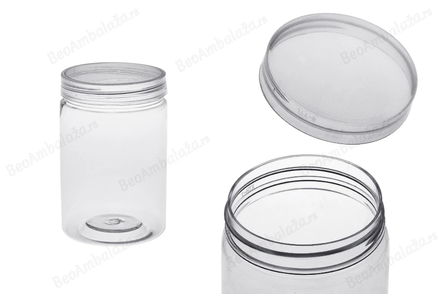 Plastična providna PET kutijica 250mL 64x101,5 mm sa zatvaračem - 12 kom-slika_proizvoda