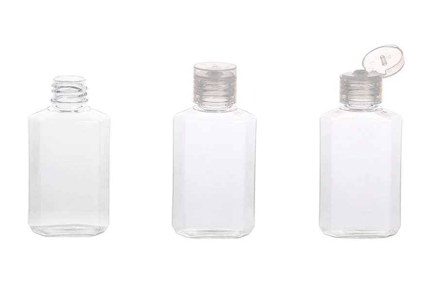 Plastična PET bočica 60mL, sa flip top zatvaračem - 12 kom Plastična PET bočica 60mL, sa flip top zatvaračem - 12 kom