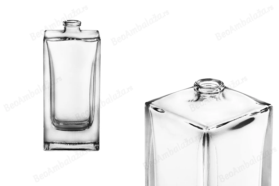 Četvrtasta bočica za parfeme 100mL sa sigurnosnim Crimp zatvaranjem 15 mm-slika_proizvoda