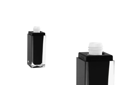 Luksuzna crna bočica 30mL sa pumpicom i zatvaračem-3