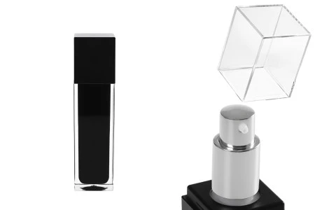 Luksuzna crna bočica 60mL sa pumpicom i zatvaračem-1