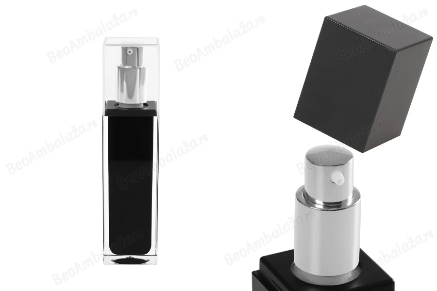 Luksuzna crna bočica 60mL sa pumpicom i zatvaračem-dimenzije_slike