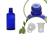 Staklena plava bočica 50mL za ulje