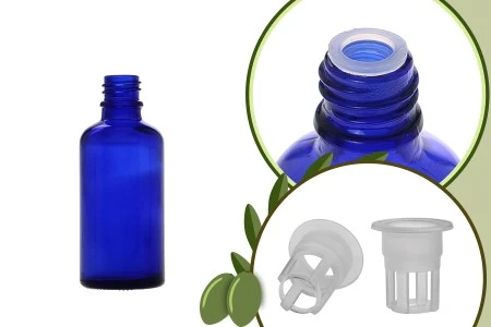 Staklena plava bočica 50mL za ulje-1