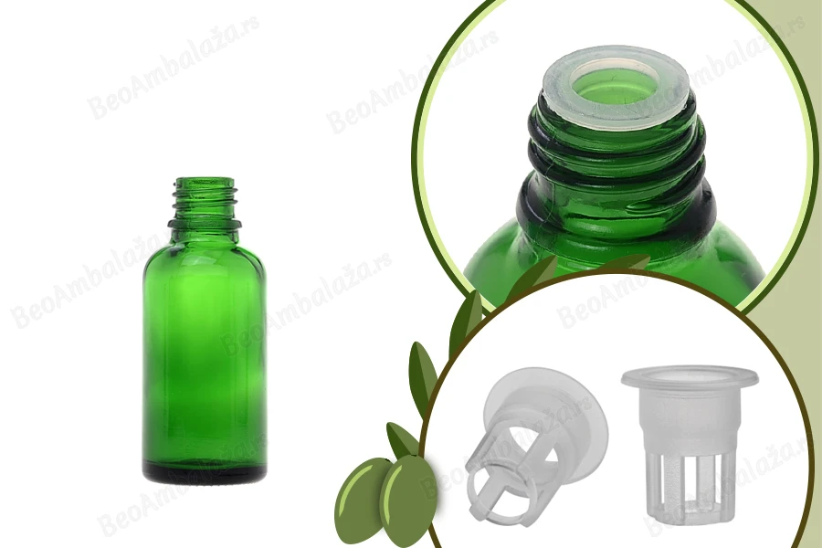 Staklena zelena bočica 30mL za ulje-slika_proizvoda