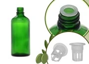 Staklena zelena bočica 100mL za ulje Staklena zelena bočica 100mL za ulje