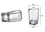 Staklena Crimp bočica posebnog oblika 100mL sa grlom PP15 Staklena Crimp bočica posebnog oblika 100mL sa grlom PP15-dimenzije_slike