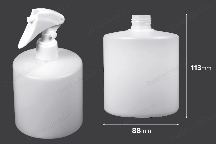 Poluprovidna plastična flašica 500mL, 24/410-dimenzije_slike