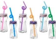 Staklena flašica 80mL sa zatvaračem i slamčicom, više boja-grupa_slika