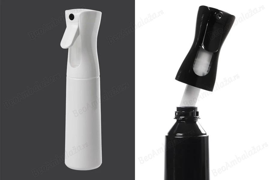 Plastična dopunjiva luksuzna boca 300mL sa rasprskivačem-dimenzije_slike