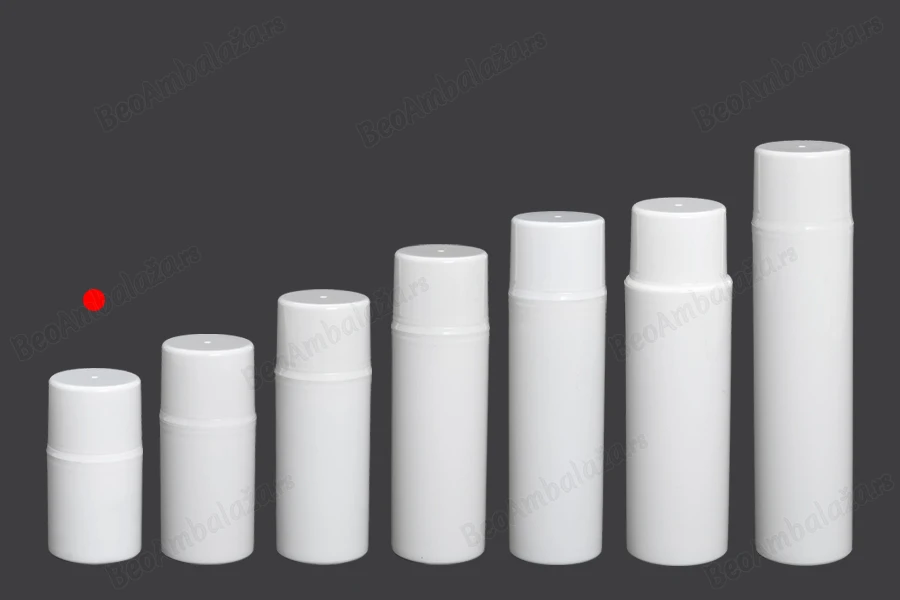 Airless bela plastična bočica 30mL za kreme-grupa_slika