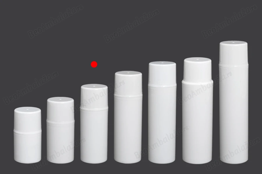 Airless bela plastična bočica 80mL za kreme-grupa_slika