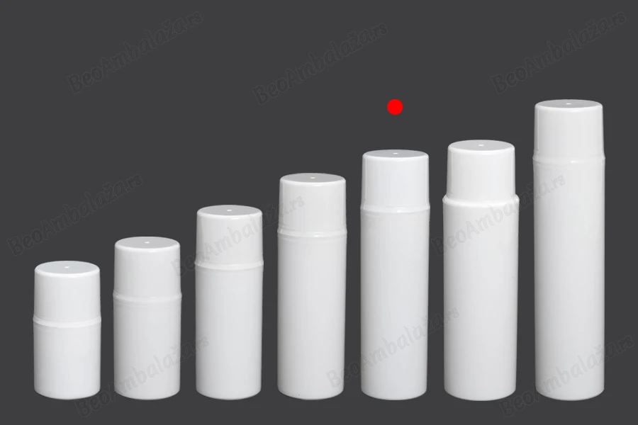 Airless bela plastična bočica 120mL za kreme-grupa_slika