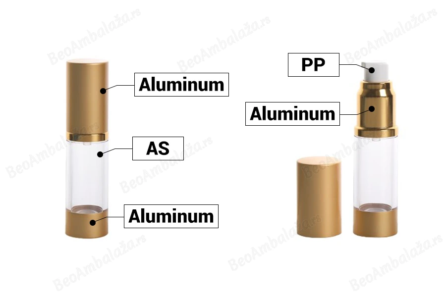 Airless akrilna flašica 15mL za kreme-grupa_slika