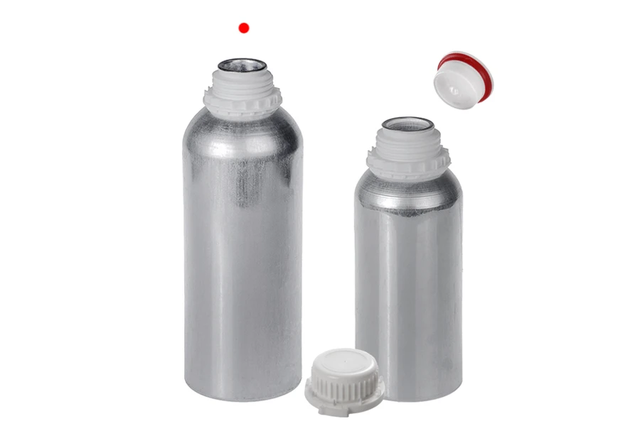 Aluminijumska boca 1000mL, sa plastičnim čepom i navojnim zatvaračem Aluminijumska boca 1000mL, sa plastičnim čepom i navojnim zatvaračem