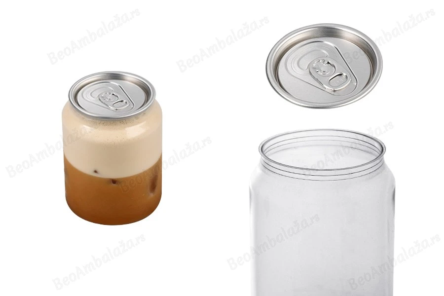 Providna (PET) plastična limenka 250mL sa aluminijumskim poklopcem (nepohodna upotreba mašine za zatvaranje) - 200 kom-slika_proizvoda