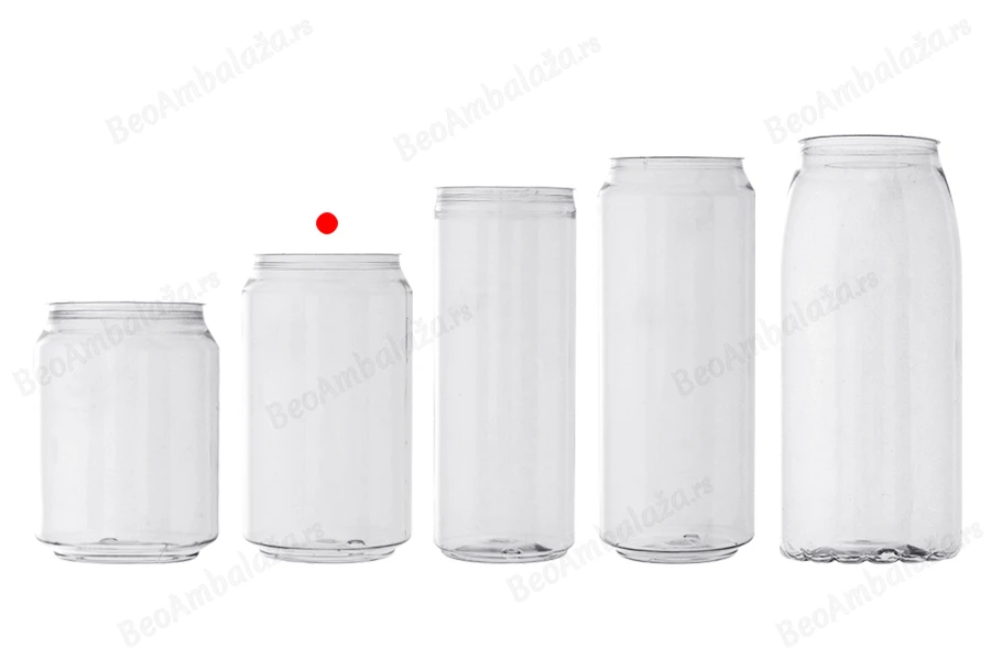 Providna (PET) plastična limenka 330mL (niska) sa aluminijumskim poklopcem (nepohodna upotreba mašine za zatvaranje) - 200 kom-grupa_slika
