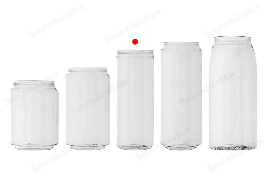 Providna (PET) plastična limenka 330mL (visoka) sa aluminijumskim poklopcem (nepohodna upotreba mašine za zatvaranje) - 200 kom-grupa_slika