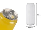 Providna (PET) plastična limenka 500mL sa aluminijumskim poklopcem (nepohodna upotreba mašine za zatvaranje) - 100 kom-dimenzije_slike