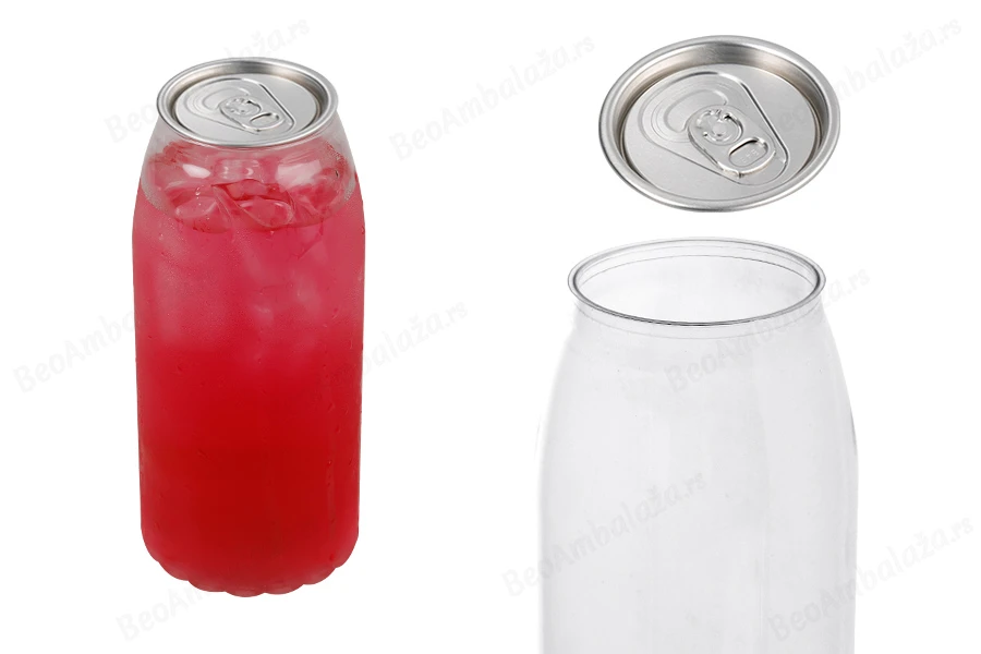 Providna (PET) plastična limenka 650mL sa aluminijumskim poklopcem (nepohodna upotreba mašine za zatvaranje) - 100 kom-slika_proizvoda