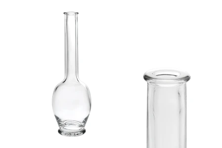 Staklena okrugla flaša sa dugim i uskim grlom 200mL-1