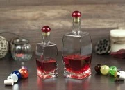 Lepa staklena četvrtasta flaša 500mL, F19 Lepa staklena četvrtasta flaša 500mL, F19