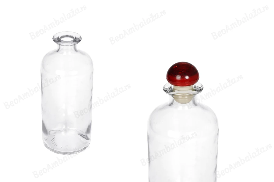 Staklena cilindrična flaša 500mL-dimenzije_slike